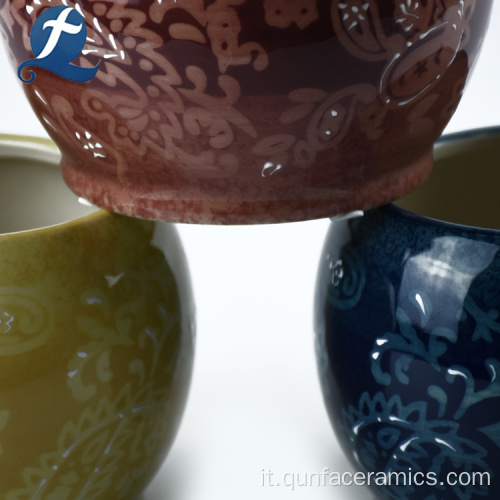 Vaso per fiori per interni in ceramica smaltata all&#39;ingrosso